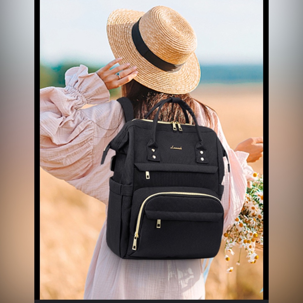 LOVEVOOK Laptop Backpack Women, School Bag, Contrasting Colors Design, Fit 17”